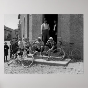 Poster Tour de France 1921 Depois do Estágio Hora da Cerv