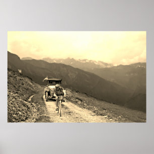 Poster Tour de France 1925 Desconhecido Rider Col d'Aubis