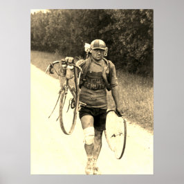 Poster Tour de France 1928 Italian Giusto Cerutti Sepia