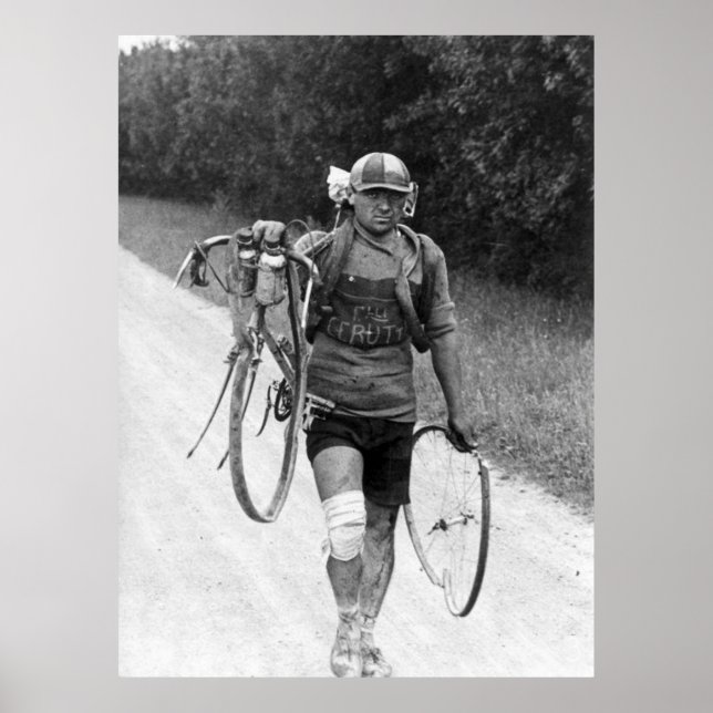 Poster Tour de France 1928 italiano Giusto Cerutti destro (Frente)