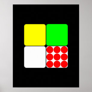 Poster Tour de France Jerseys 3 Black