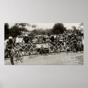 Poster Tour de France Retido Por Trem 1932