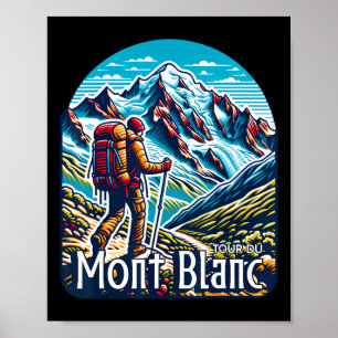 Poster Tour Du Mont Blanc Tmb Suíça Itália França Al