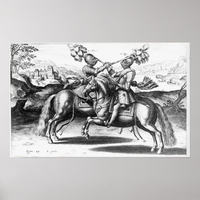 Poster Tournament scene between Henri IV  and Antoine (Frente)