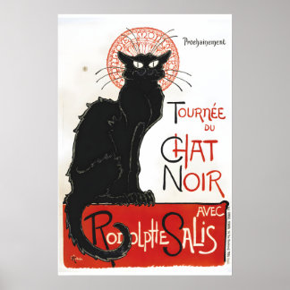 Poster Tournee du Chat Noir 1896 Arte Felina Estilo Vinta