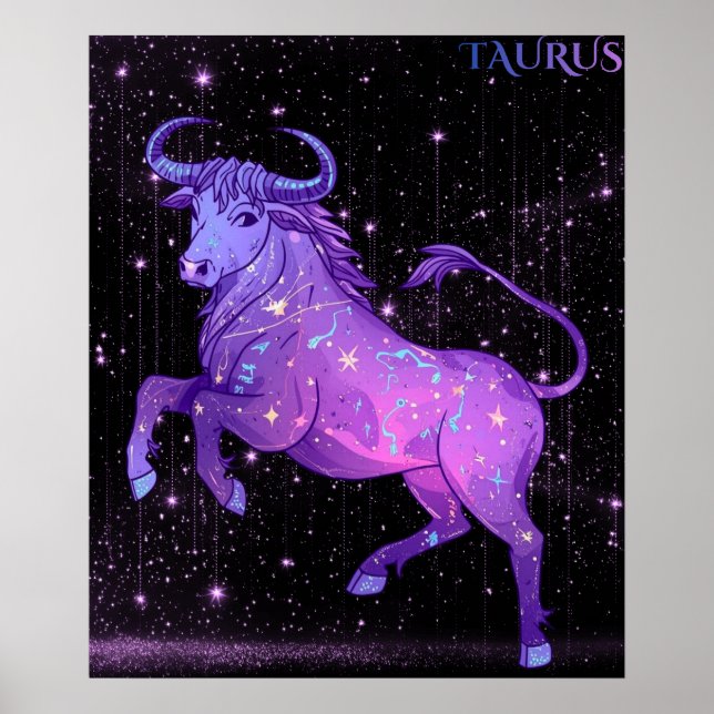 Poster Touro Celestial – Arte Astrológica (Frente)