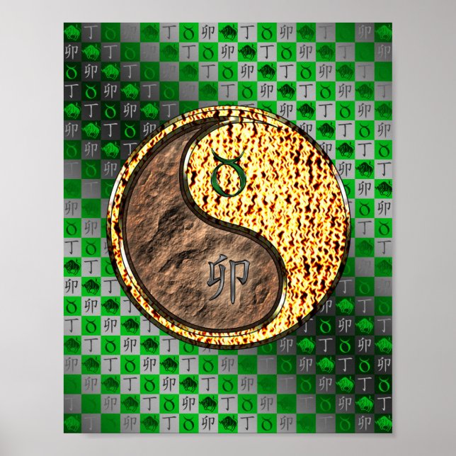 Poster Touro & Coelho de Fogo (Frente)