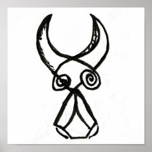 Pôster Touro Cubista