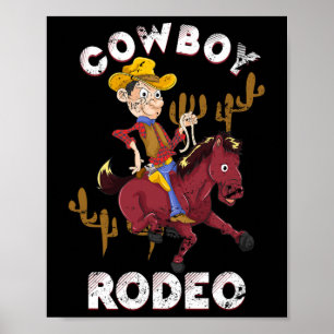 Poster Touro Engraçado Andando Animal Rodeio Dance Line K