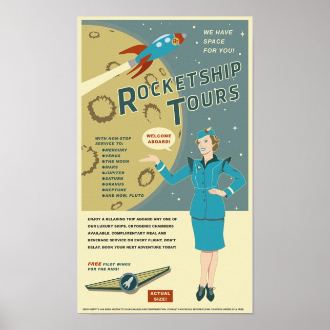 Pôster Tours Rocketship (Frente)