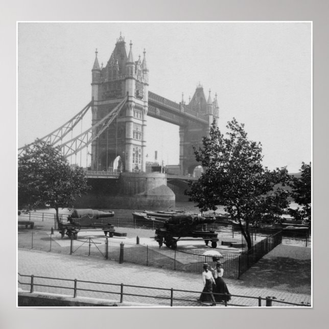 Pôster Tower Bridge London, River Thames, Inglaterra (Frente)