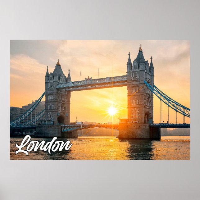 Poster Tower Bridge, Londres, Inglaterra (Frente)