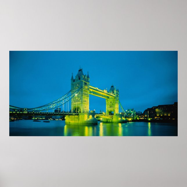Poster Tower Bridge, Londres, Inglaterra 3 (Frente)