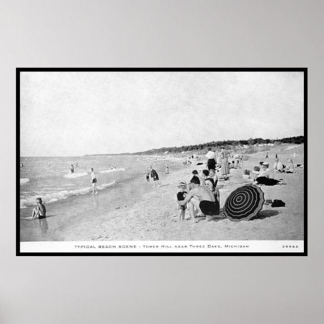 Poster Tower Hill Perto de Três Oaks, Michigan (Frente)