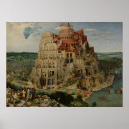 Poster Tower of Babel by Pieter Bruegel the Elder