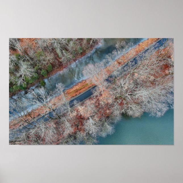 Poster Towpath Park Schuylkill River PA (Frente)