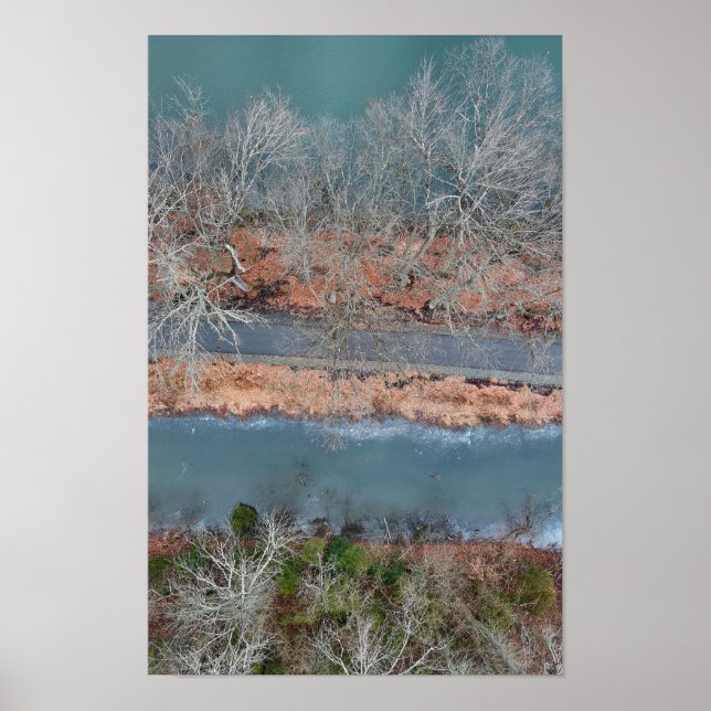 Poster Towpath Park Schuylkill River PA (Frente)