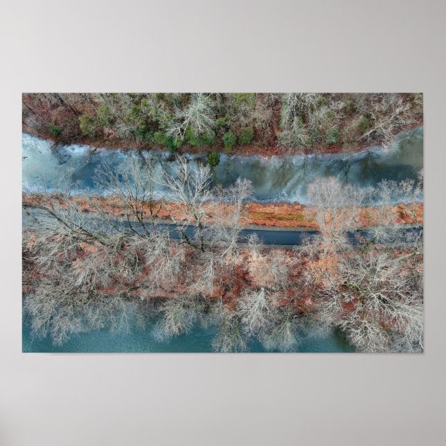 Poster Towpath Park Schuylkill River PA (Frente)