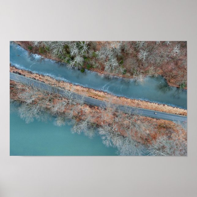 Poster Towpath Park Schuylkill River PA (Frente)