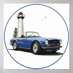 Pôster TR6 azul