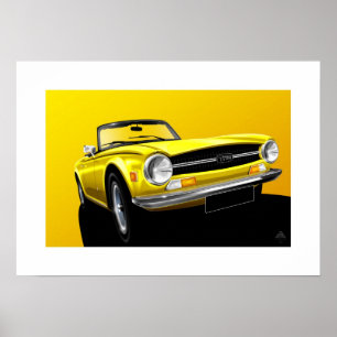 Poster TR6 Triumph