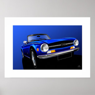 Poster TR6 Triumph