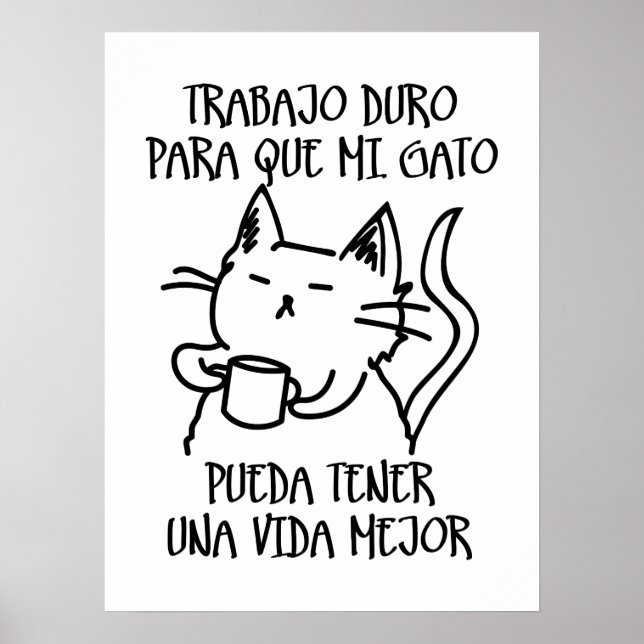 Poster Trabajo duro (Frente)