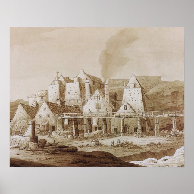 Pôster Trabalha em Blaenavon, de "An Historical Tour in M (Frente)