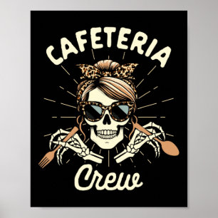 Poster Trabalhador da Cafeteria da Senhora do Almoço Esqu