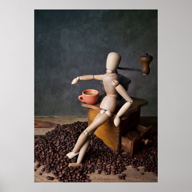 Poster Trabalhador de café (Frente)