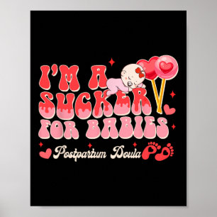 Poster Trabalhador de parto do Dia dos Namorados Eu sou u