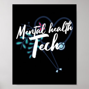 Poster Trabalhador de Saúde da Tecnologia de Saúde Mental