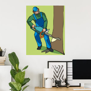 Poster Trabalhador Florestal