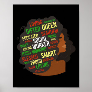 Poster Trabalhador Social Africano