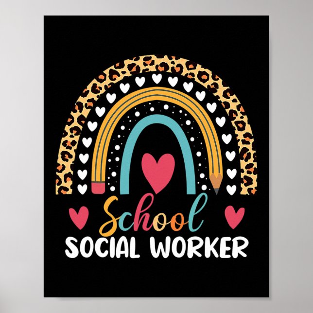 Poster Trabalhador Social da Escola Boho-Arco-Íris (Frente)