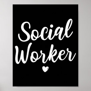 Poster Trabalhador social mulheres homens crianças mês tr