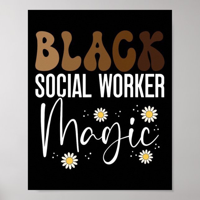 Poster Trabalhador Social Negro História Negra Afro-Ameri (Frente)