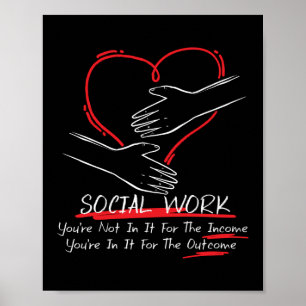 Poster Trabalhador Social, você não está nela para a rend