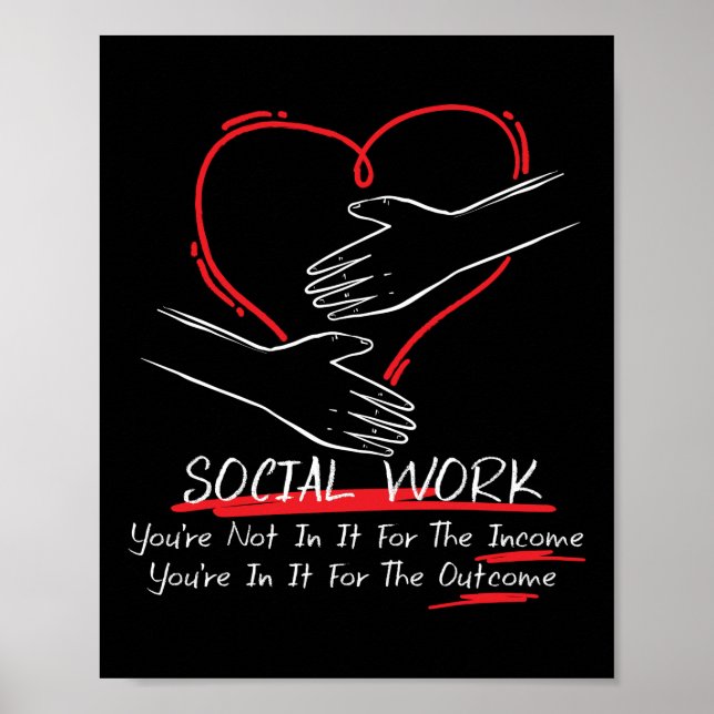 Poster Trabalhador Social, você não está nela para a rend (Frente)