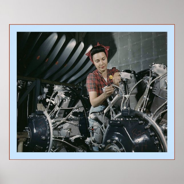 Pôster Trabalhadora de Mulher (Frente)