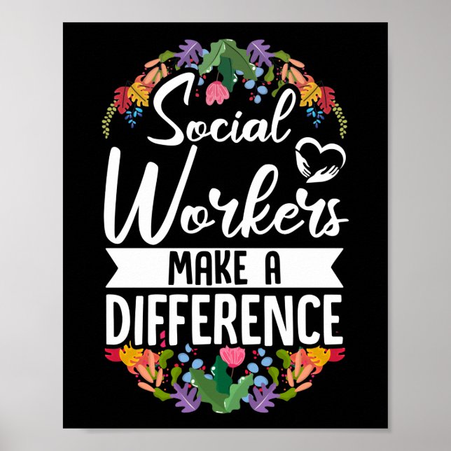 Poster Trabalhadores Sociais do Setor Social Fazem Difere (Frente)