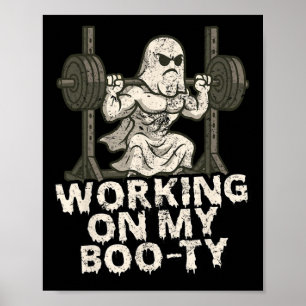 Poster Trabalhando em Meus Ghos Musculares do Dia de as B