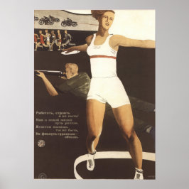 Poster Trabalhar, construir, não reclamar propaganda