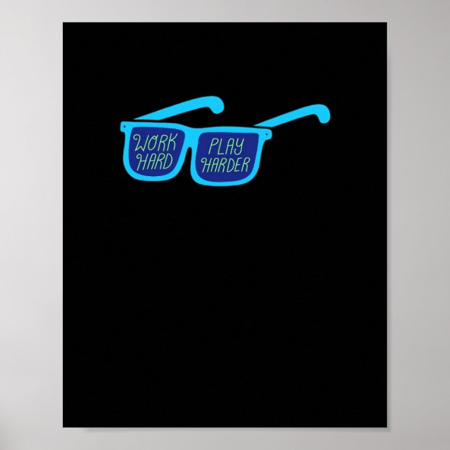 Poster Trabalhe com o Duro para os Duros (Frente)