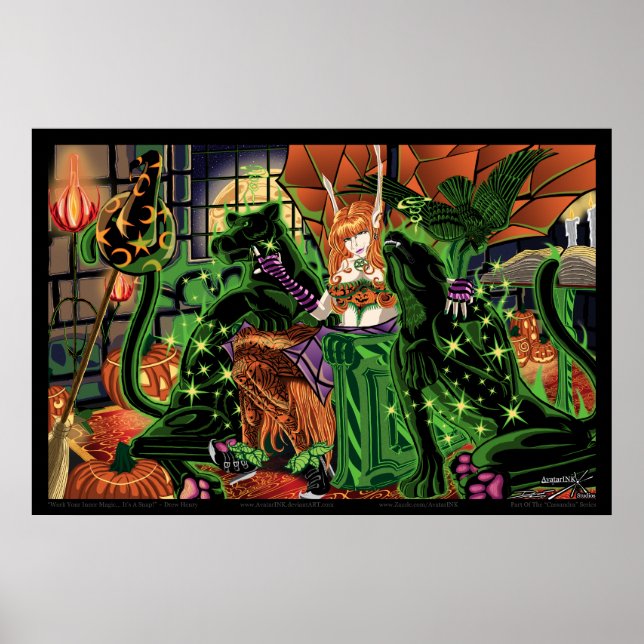 Pôster Trabalhe na sua magia interna... É um estalo! Impr (Frente)