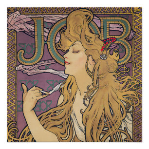 Pôster Trabalho (1896) de Alphonse Mucha