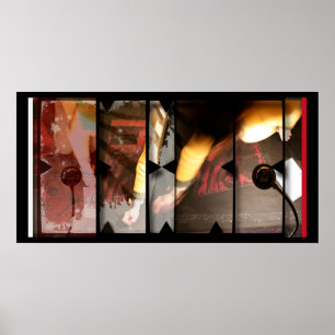 Pôster Trabalho Aberto sobre o Open Red 5 Photomontage Po