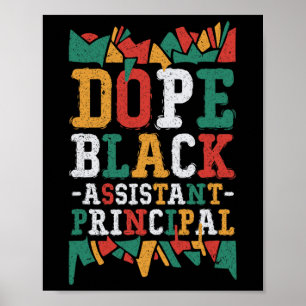 Poster Trabalho Afro-Americano Principal da Droga em Ista