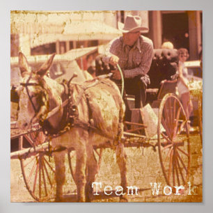 Pôster Trabalho da equipe