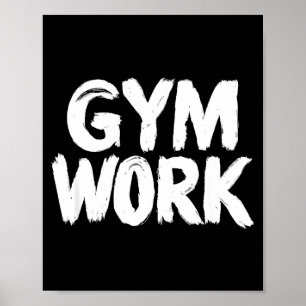 Poster Trabalho de academia musculação fitness treino